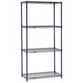 Nexel Nexelon Wire Shelving, Blue Epoxy, 30W X 18D X 63H 18306N